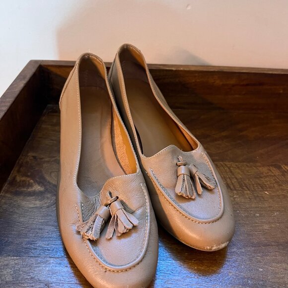 Bravo Java Tan Leather Heeled Loafers - Picture 2 of 6